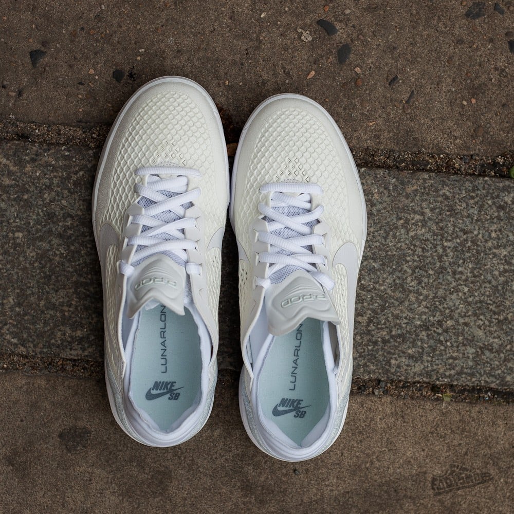 Zapatillas Hombre Nike Paul Rodriguez 8 White/White-Pure Platinum