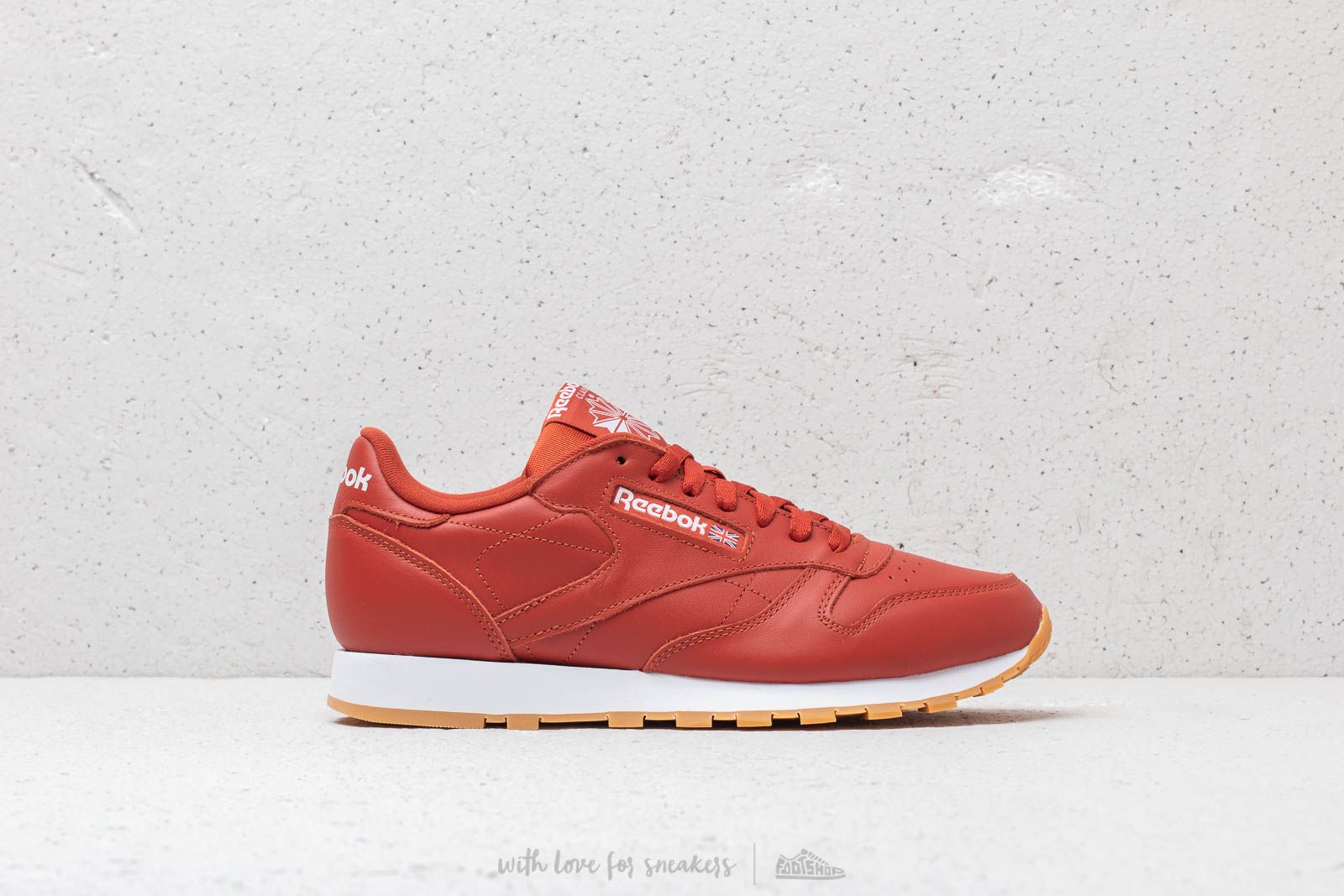 Men s shoes Reebok Classic Leather MU Burnt Amber White Gum