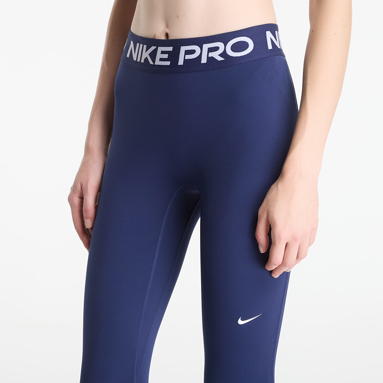 Leggings Nike Pro Women's Mid-Rise Full-Length Leggings Midnight Navy/ White