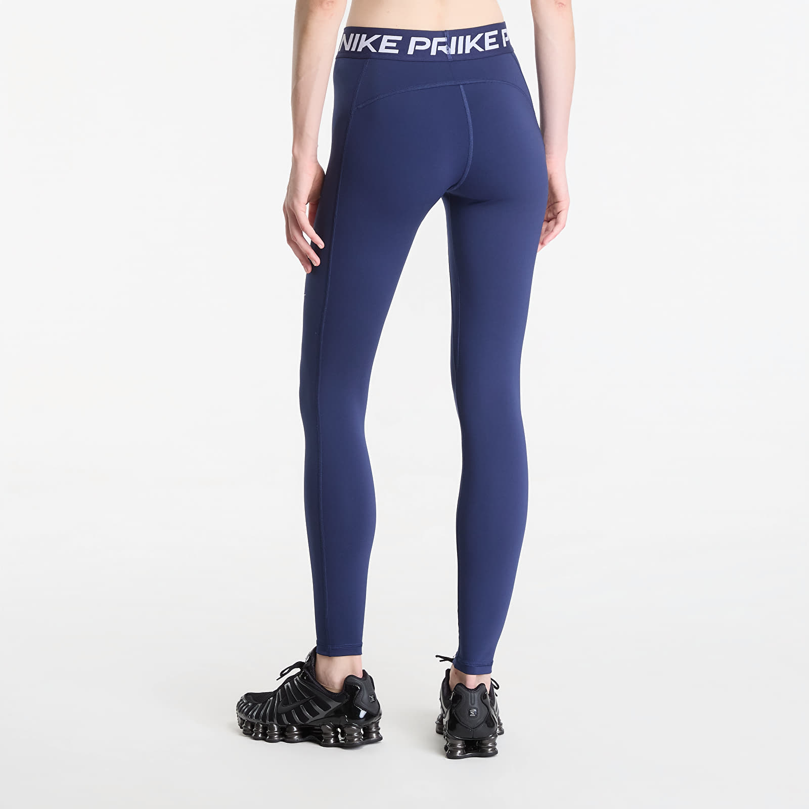 Leggings Nike Pro Women's Mid-Rise Full-Length Leggings Midnight Navy/ White