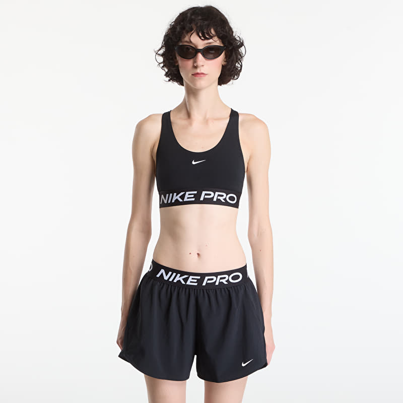 Nike Pro 365 Women's Light-Support Non-Padded Sports Bra Black/ White