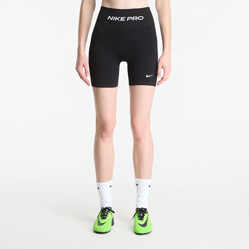Pantaloni scurți Nike Pro Seamless Women's High-Waisted 5" Biker Shorts Black/ White
