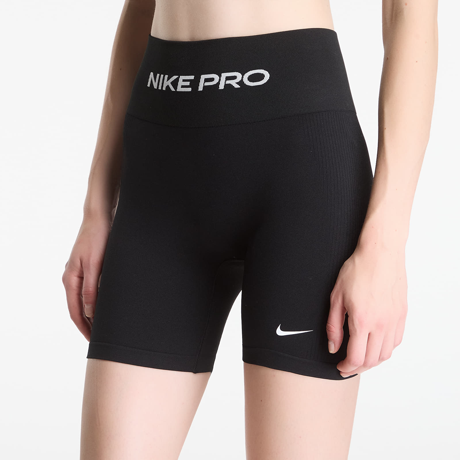 Pantaloncini Nike Pro Seamless Women's High-Waisted 5" Biker Shorts Black/ White