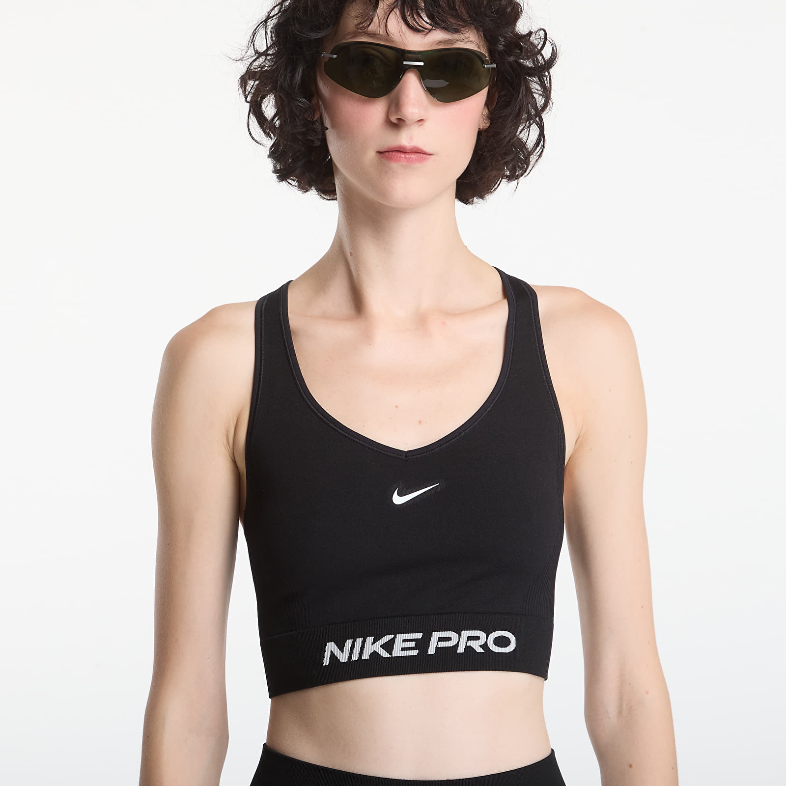 Melltartók Nike Pro Seamless Women's Dri-FIT Tank Top Black/ White