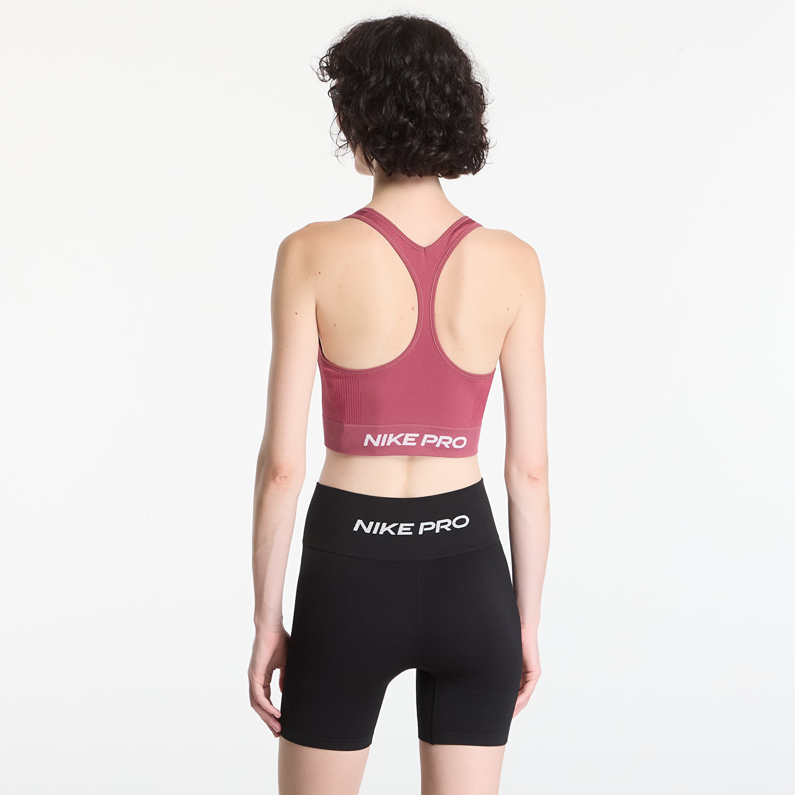 Melltartók Nike Pro Seamless Women's Dri-FIT Tank Top Pink Smoke/ White