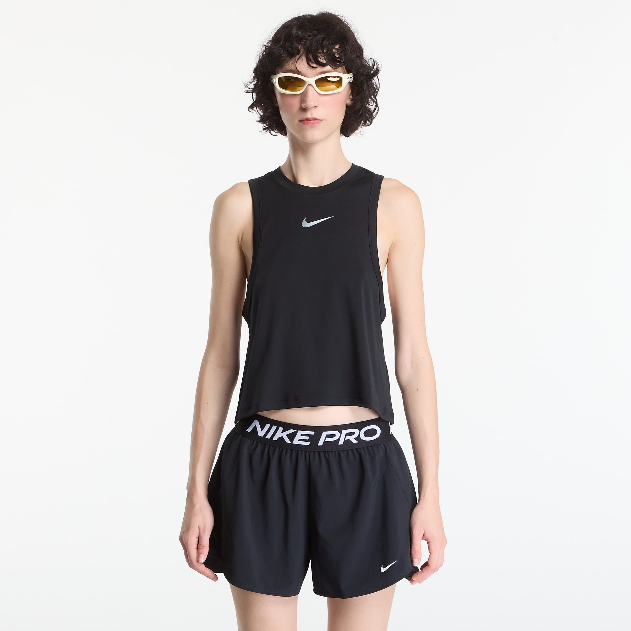 Nike Pro Women's Dri-FIT Tank Top Black/ White XS