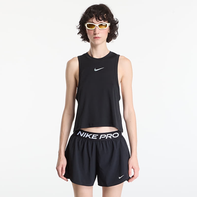 Tank top Nike Pro Women's Dri-FIT Tank Top Black/ White