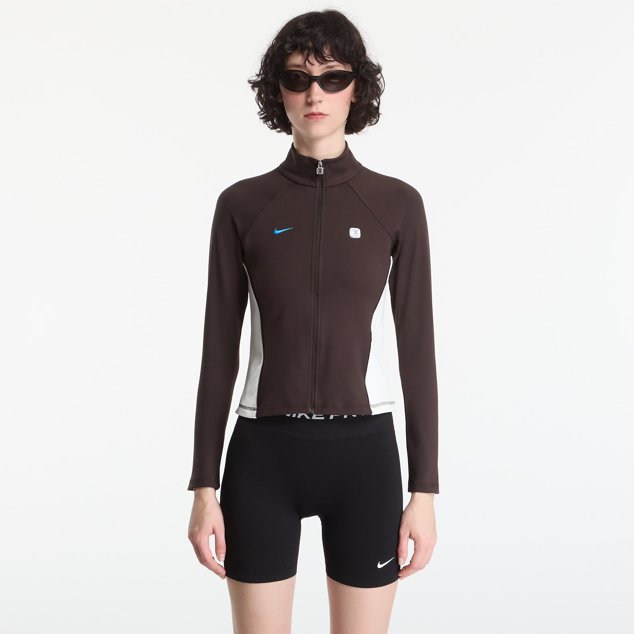 Sweatshirt Nike Sportswear Womens Full-Zip Long-Sleeve Top Velvet Brown/ Sail S