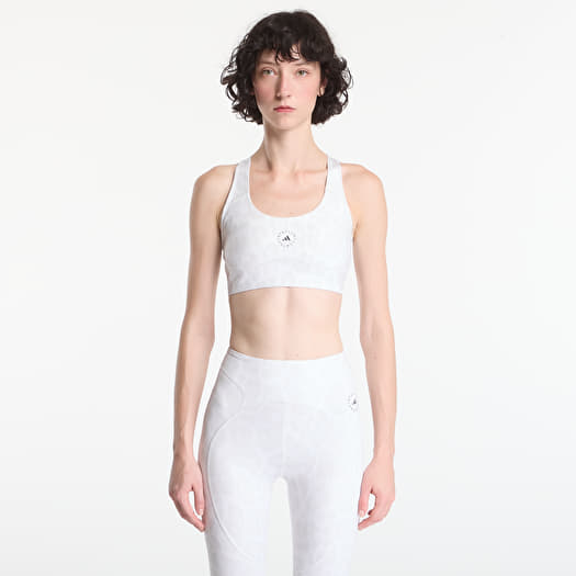 Reggiseno adidas by Stella McCartney Primeliftimpact Training Bra Medium Support Printed Core White/ Orbit Grey