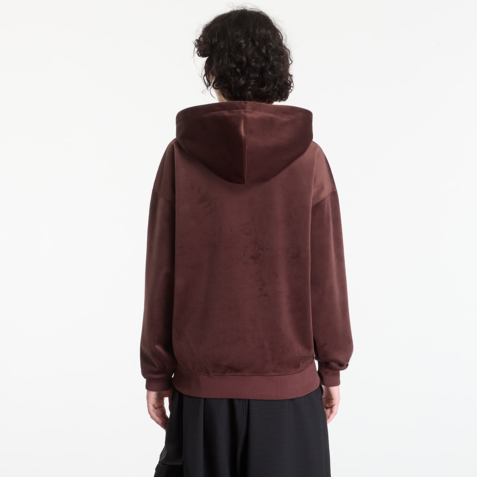 Mikiny Y-3 Velvet Corduroy Hoodie UNISEX Night Red