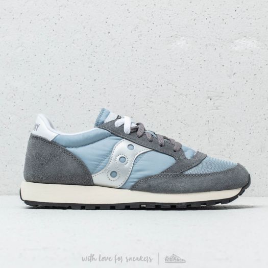 Saucony jazz original vintage grey best sale blue white