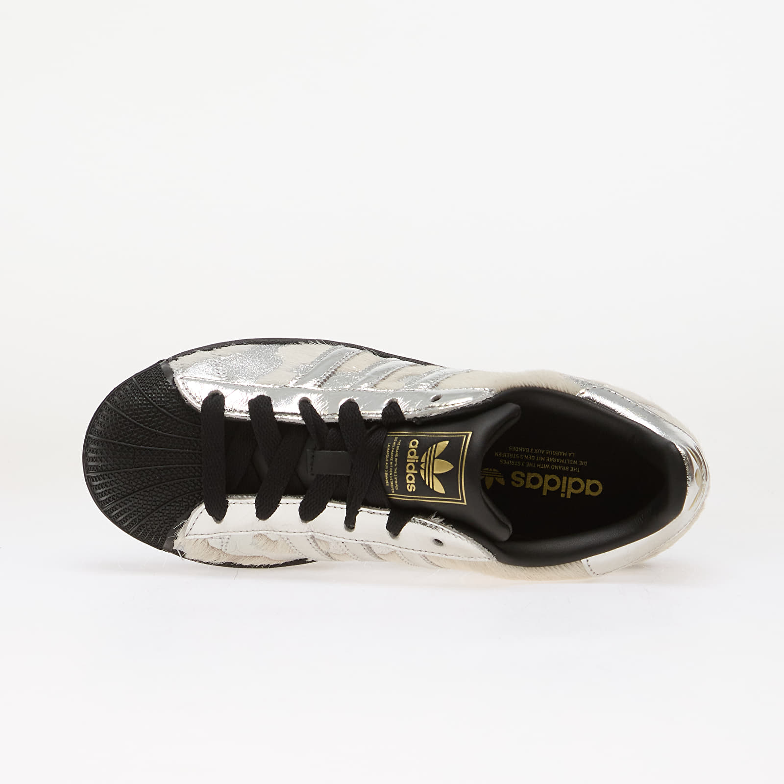 Women's shoes adidas Superstar II Cream White/ Silver Met./ Core Black