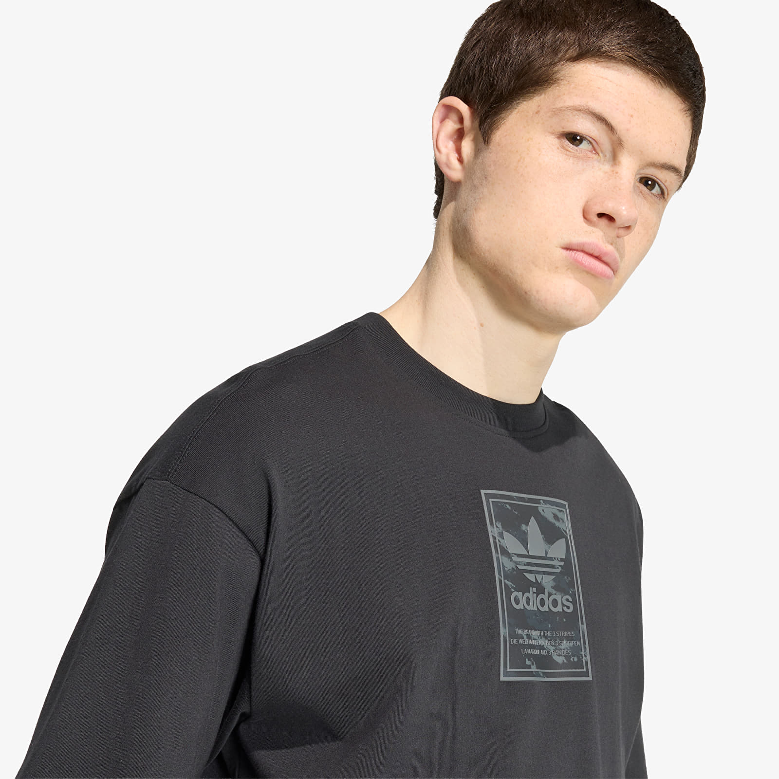 Men's T-shirts adidas Camo Tee Tongue Label Black