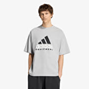 adidas Equipment Logo Tee Medium Grey Heather