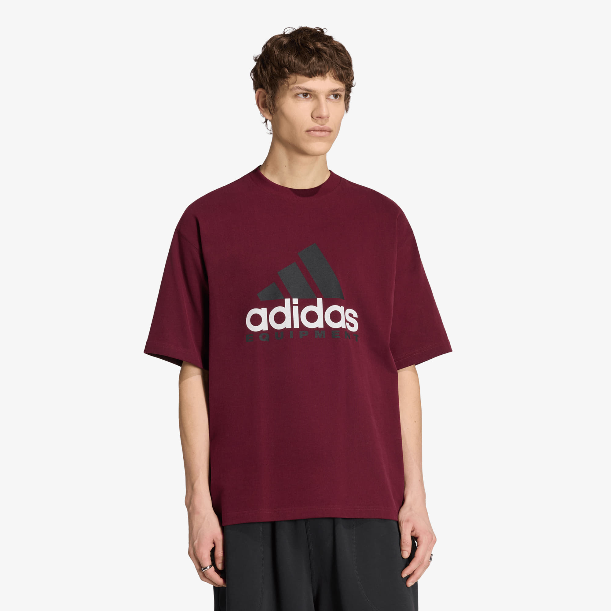 Tričko adidas Equipment Logo Tee Maroon XXL