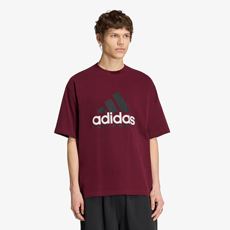 adidas Equipment Logo Tee Maroon