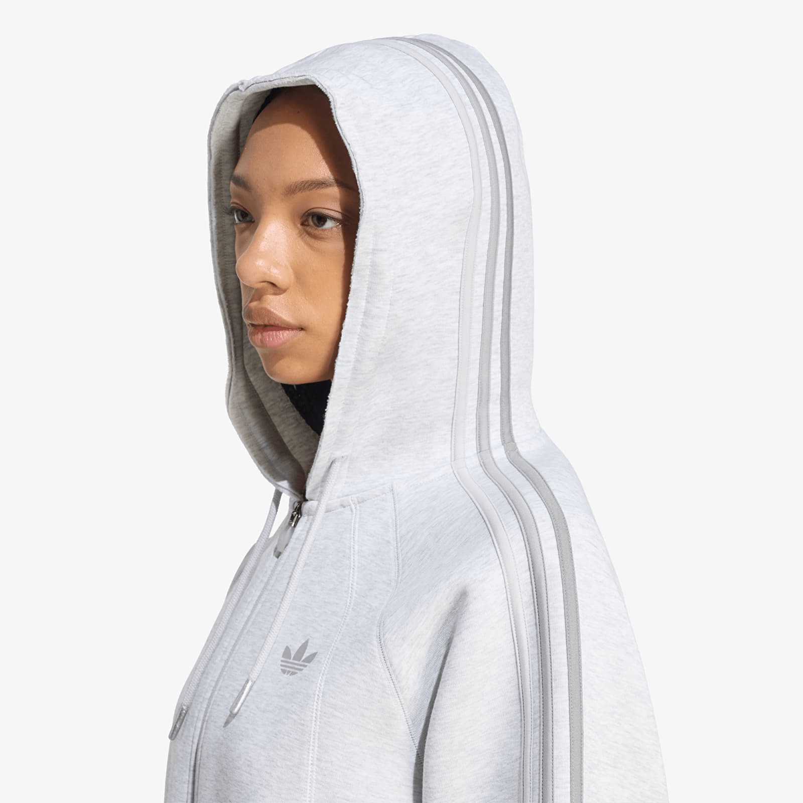 Hoodies and sweatshirts  adidas SST 2.0 Cropped Hoody Light Grey Heather/ Light Grey Heather