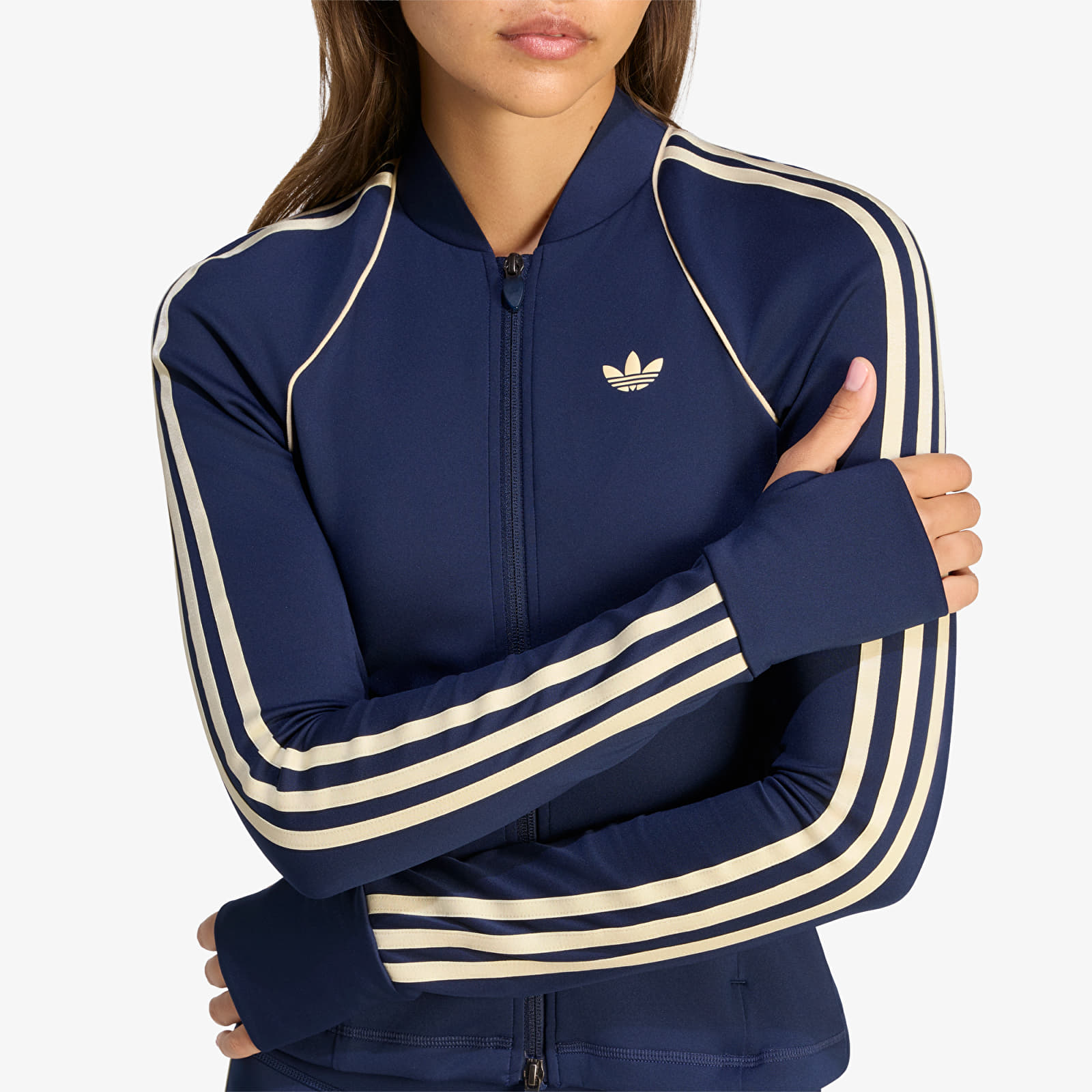 Kapucnis pulóverek és pulcsik adidas Originals Sport Superstar Midlayer Night Indigo