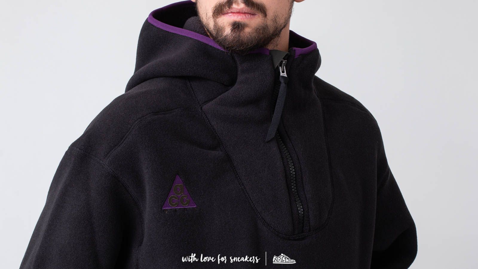 Sweatshirts Nike ACG Sherpa Fleece Hoodie Black Footshop