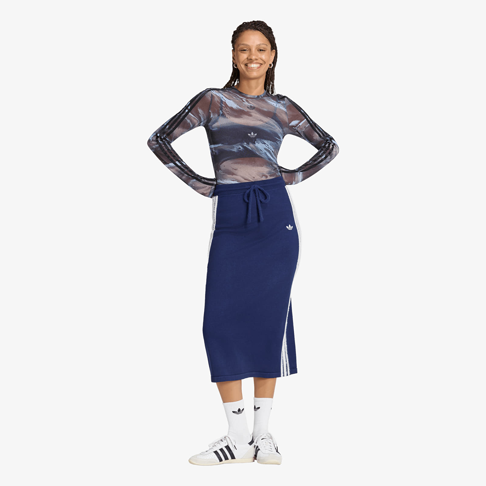 T-Shirts adidas Badigirl Graphic Mesh Tee Olive Strata/ Aurora Coffee/ Crystal Sky/ Black