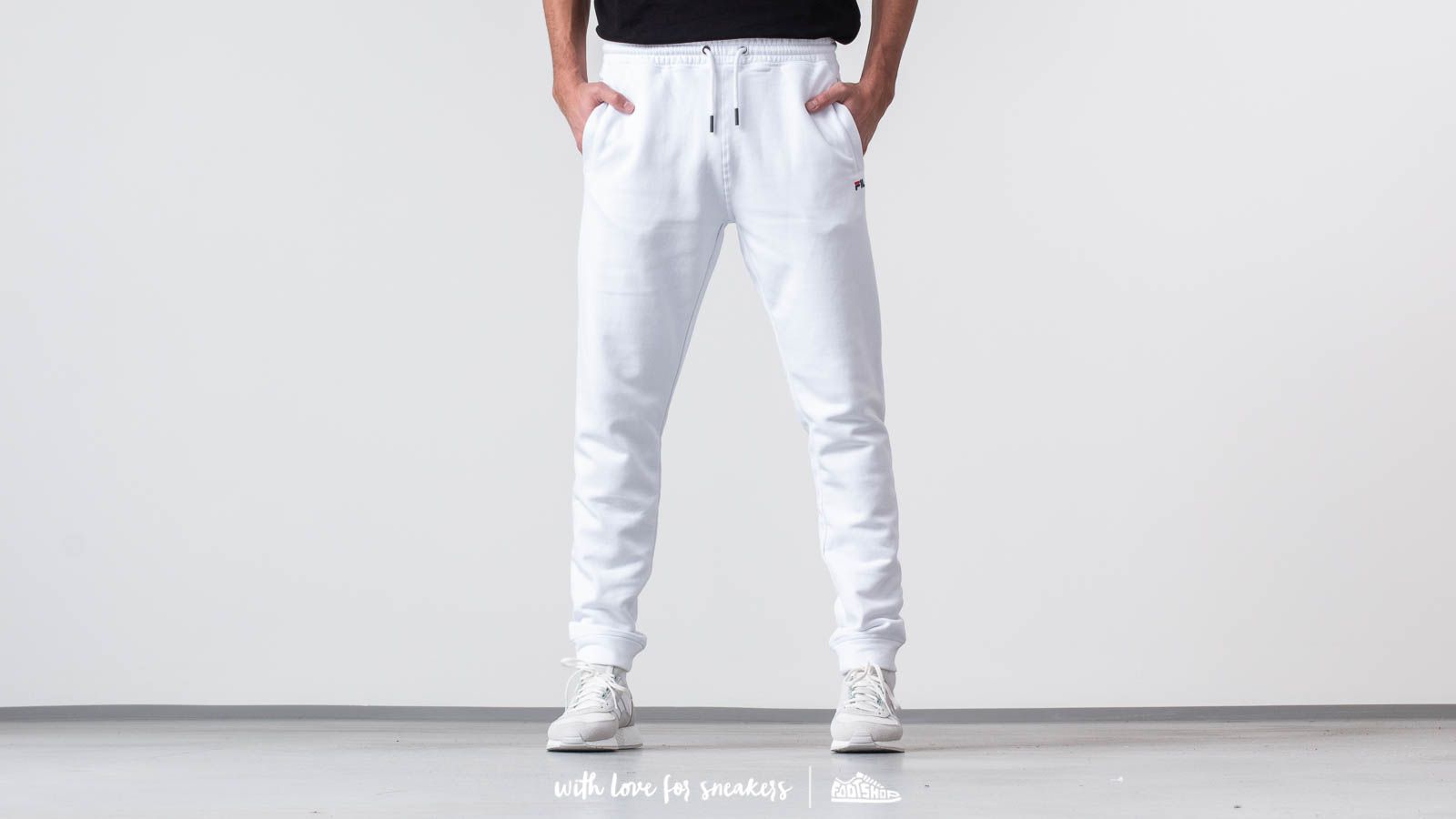 Džíny a kalhoty FILA Pure Slim Pants White