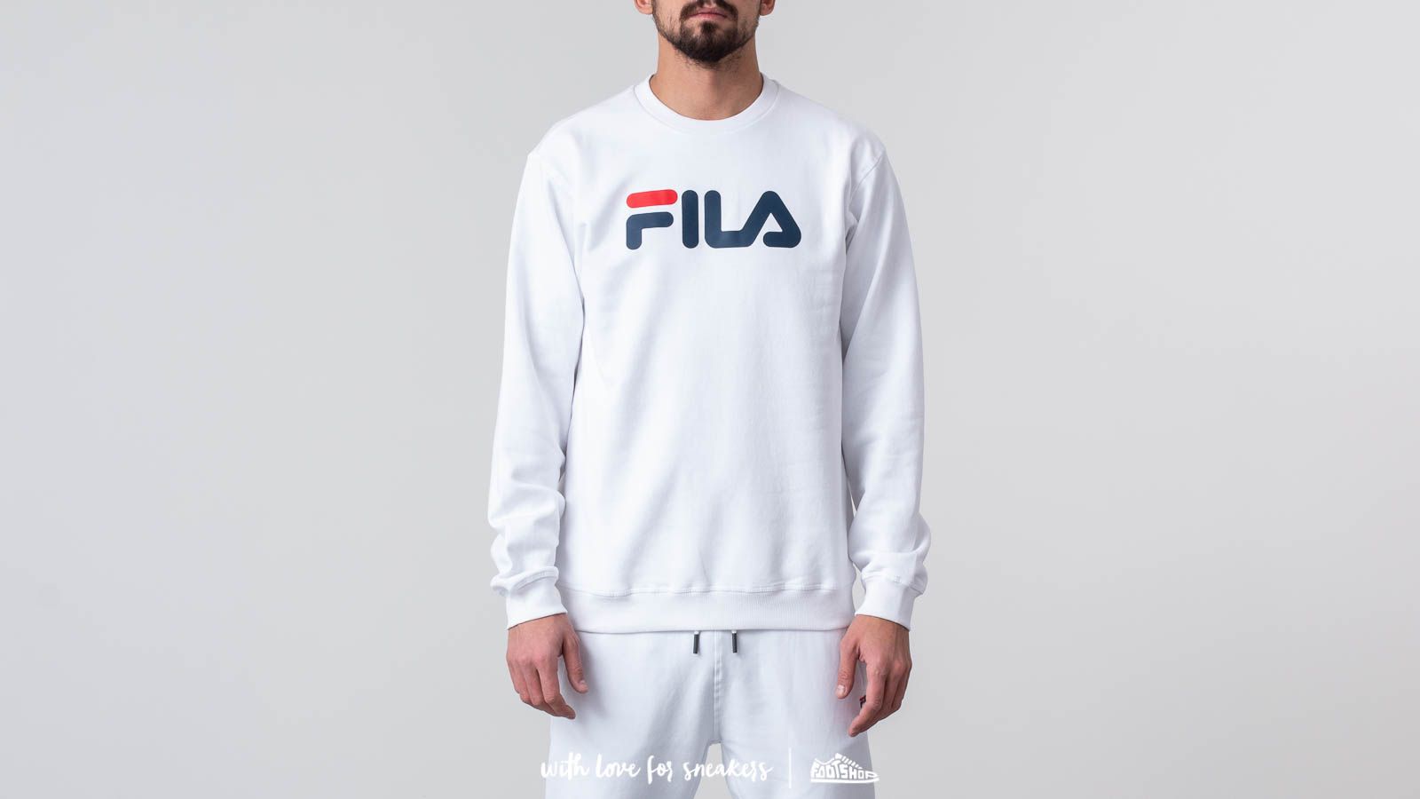 Fila White Cotton Men's Sweatshirt