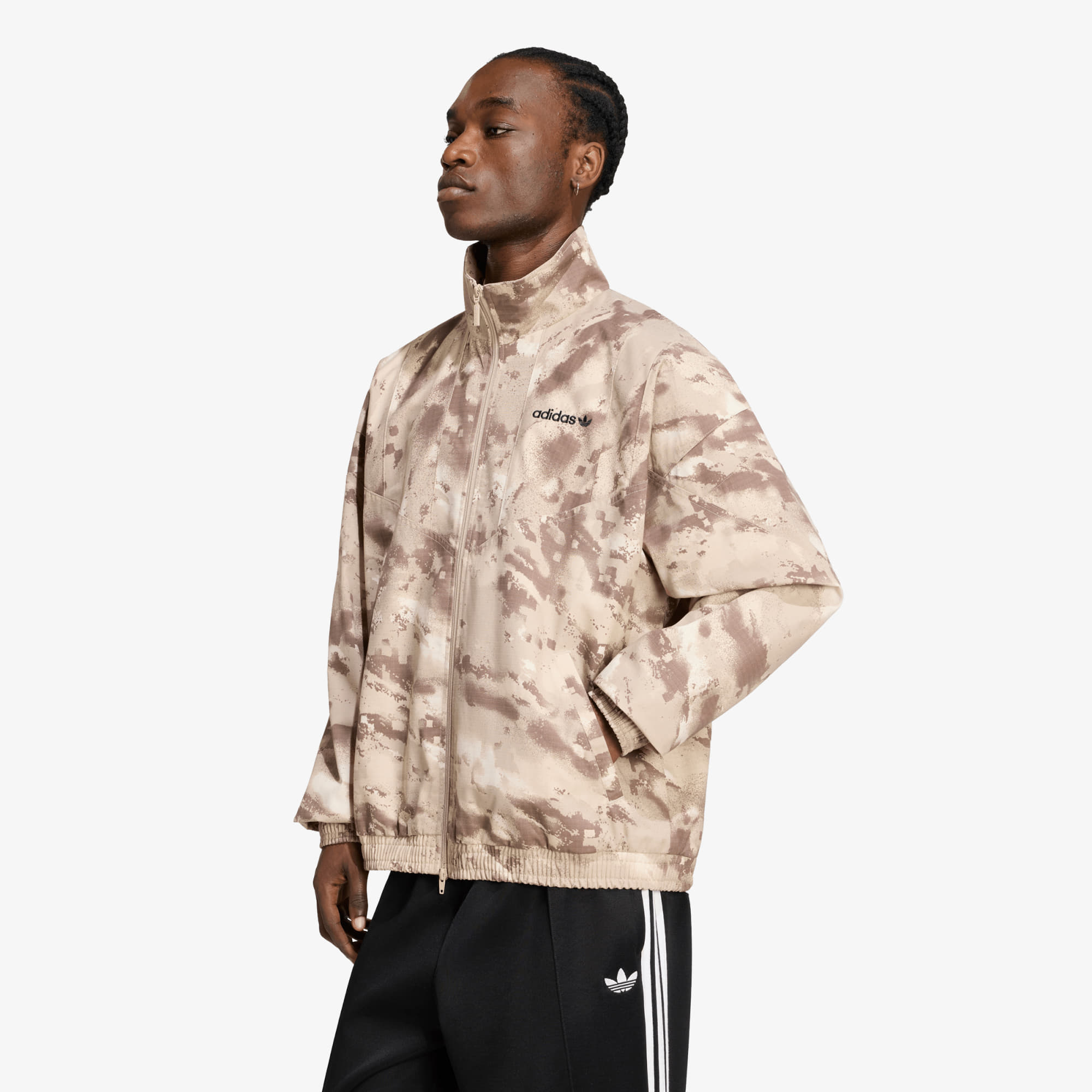 Bunda adidas Camo Cutline Track Top Khaki Three L