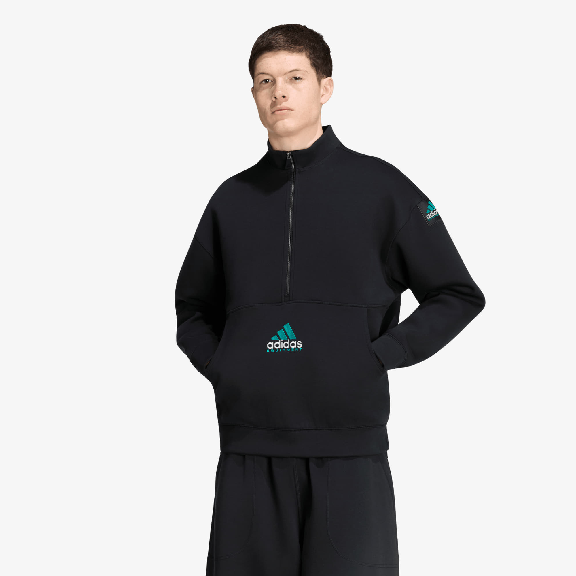 Mikina adidas Equipment Spacer Half-zip Black M