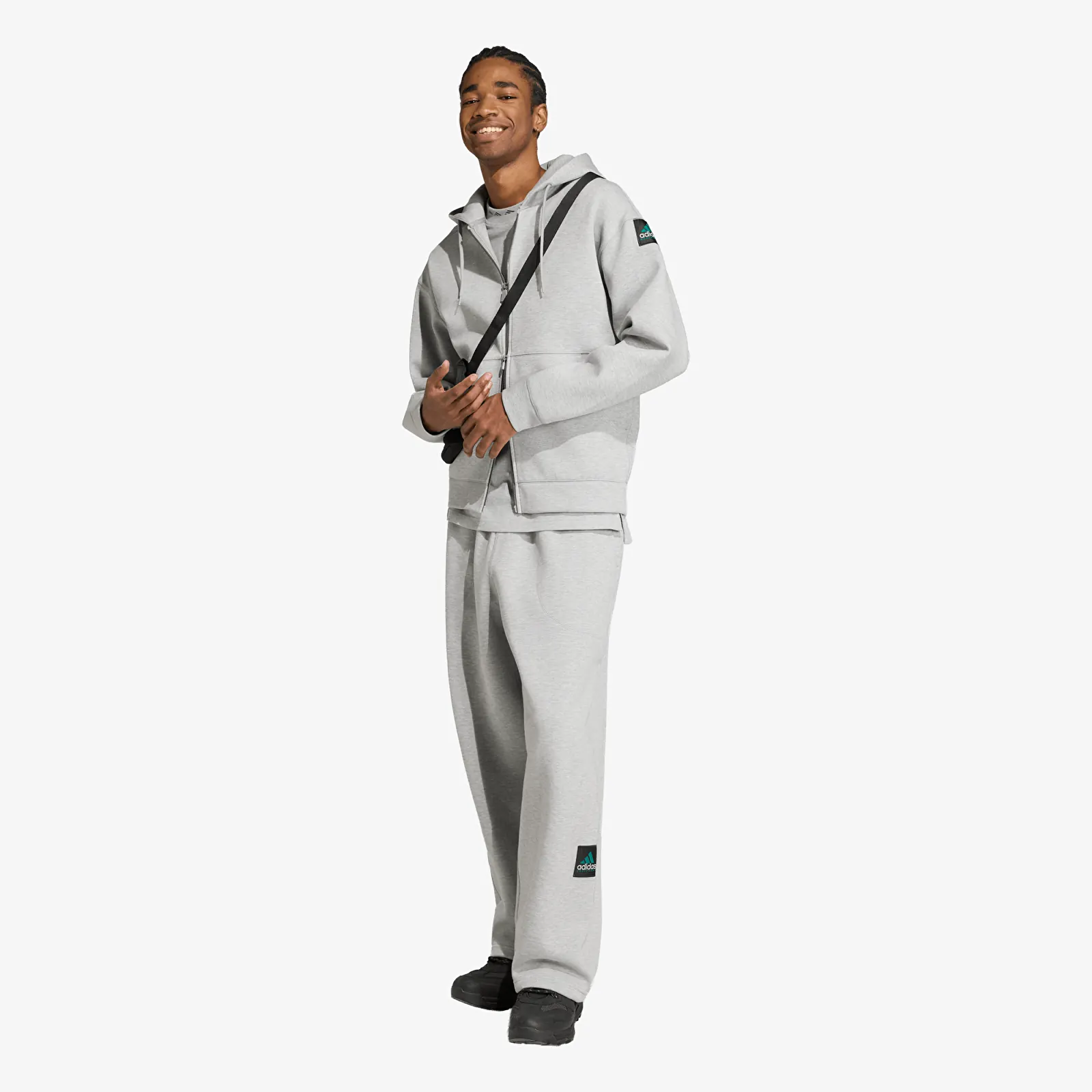Hoodies and sweatshirts  adidas Spacer Full Zip Hoodie Medium Grey Heather