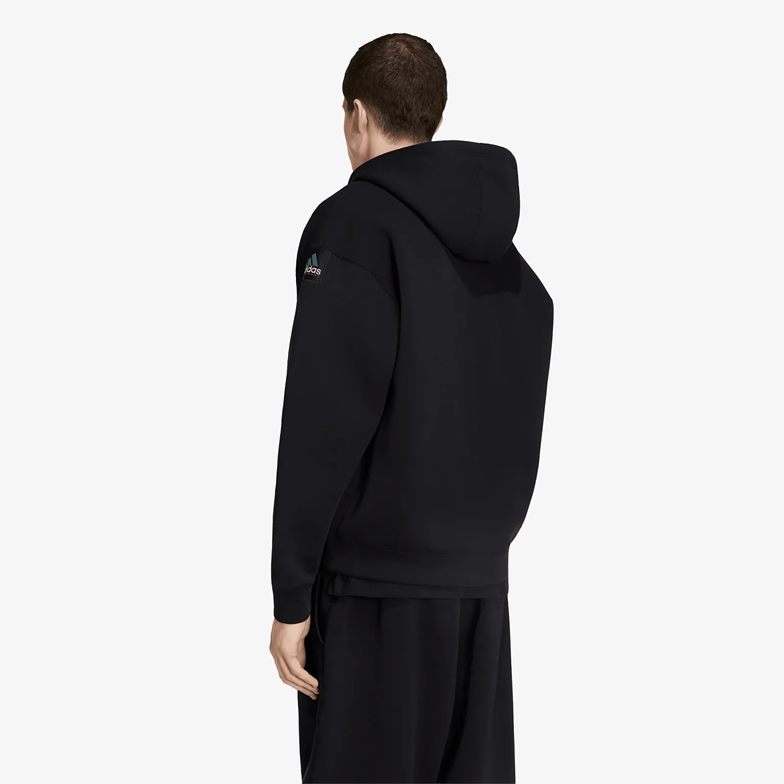 Džemperiai su gobtuvais ir džemperiai adidas Spacer Full Zip Hoodie Black