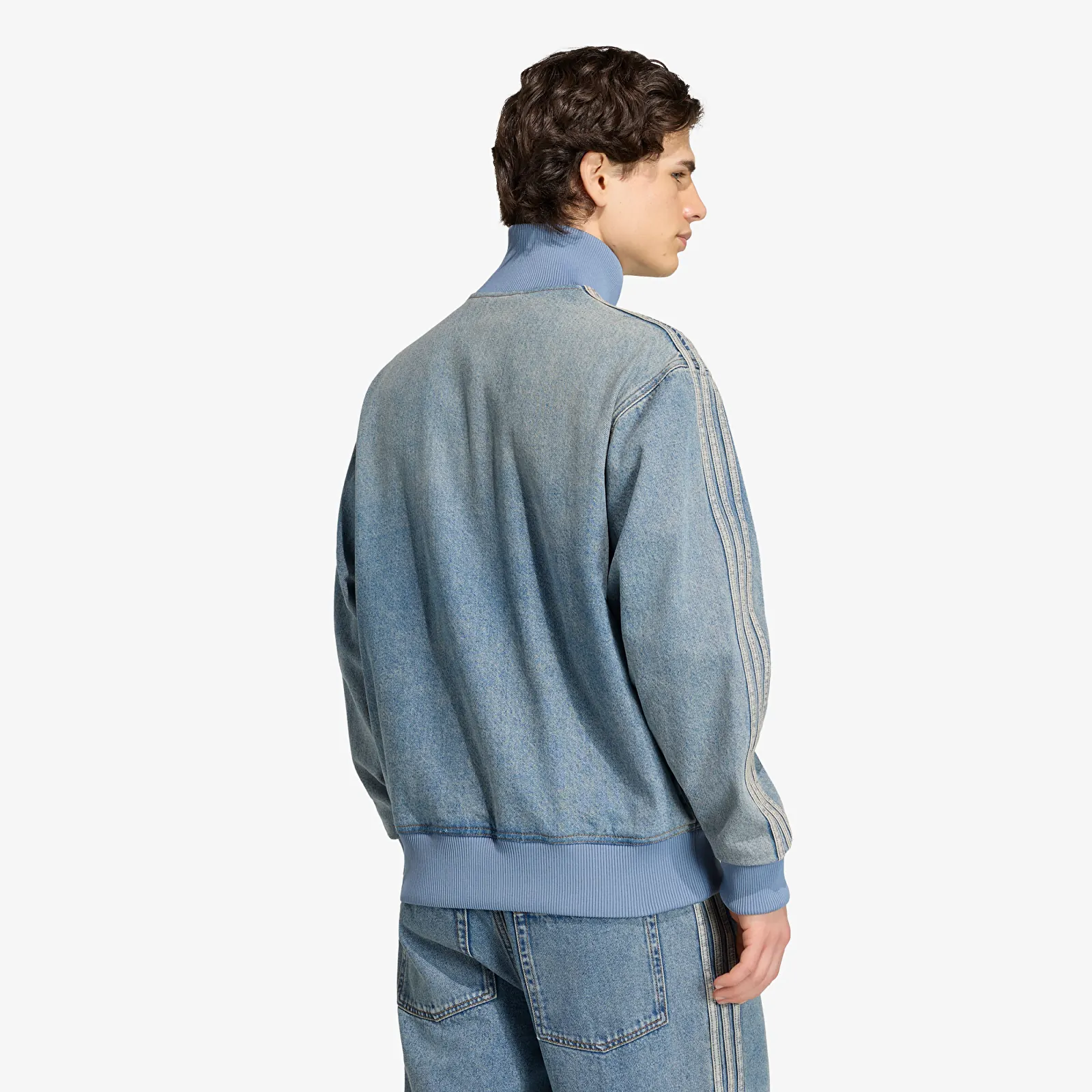 Chaquetas adidas Firebird Adicolor Denim Track Top Jacket Worn Blue Denim