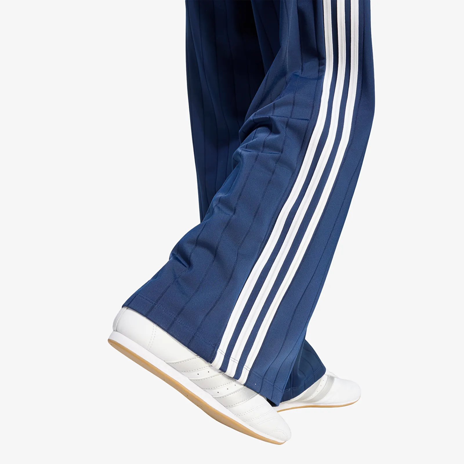 Trenirka hlače  adidas Pinstripe Firebird Loose Trackpant Night Indigo/ White/ Grey Two