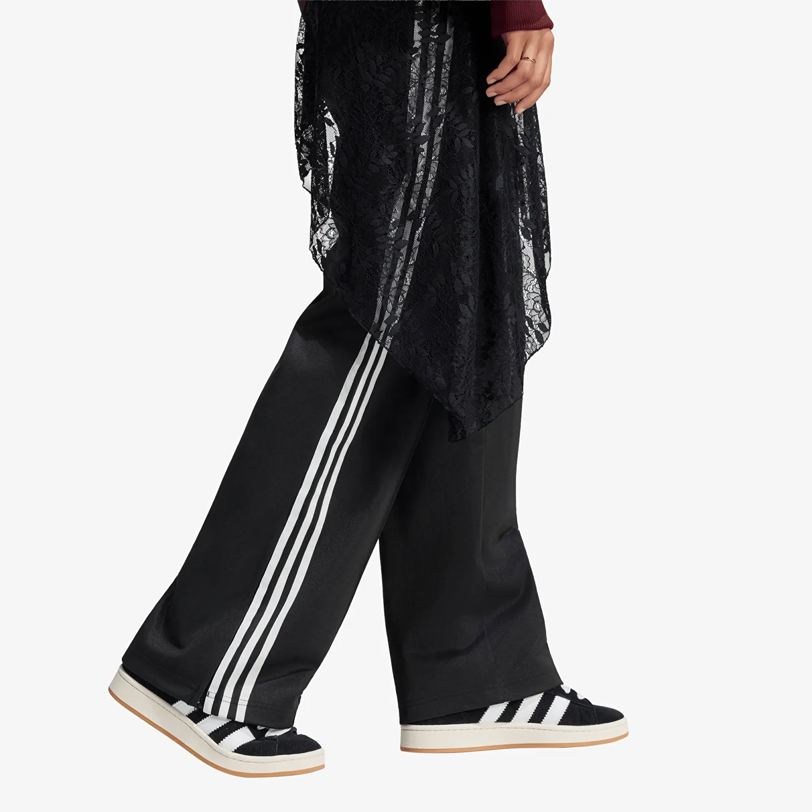 Jogger Pants adidas 2In1 Firebird Loose Track Pants With Lace Skirt Black