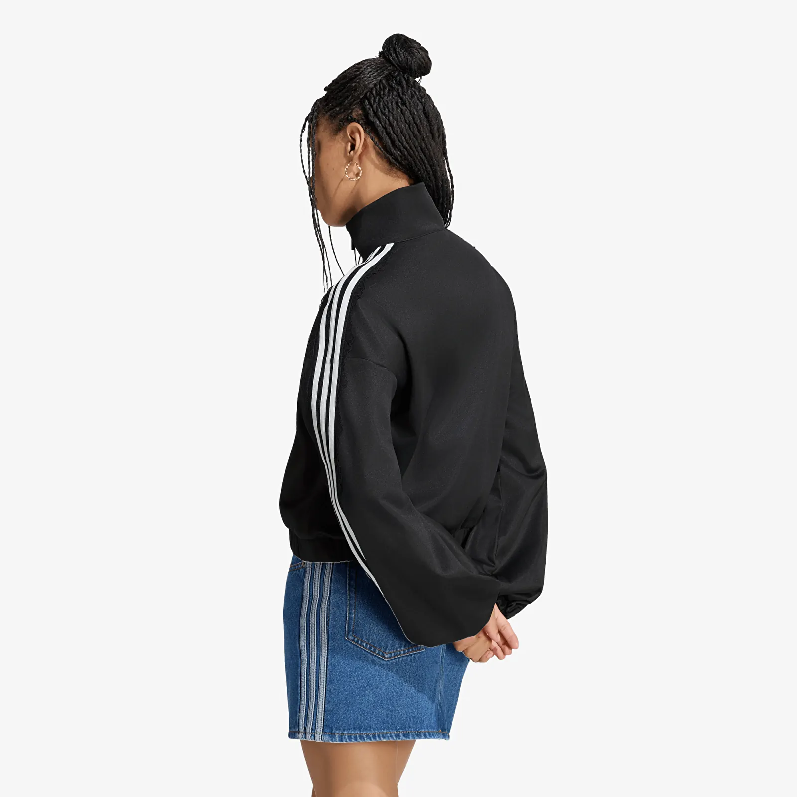 Geci adidas Lace Oversized Archive Track Top Black