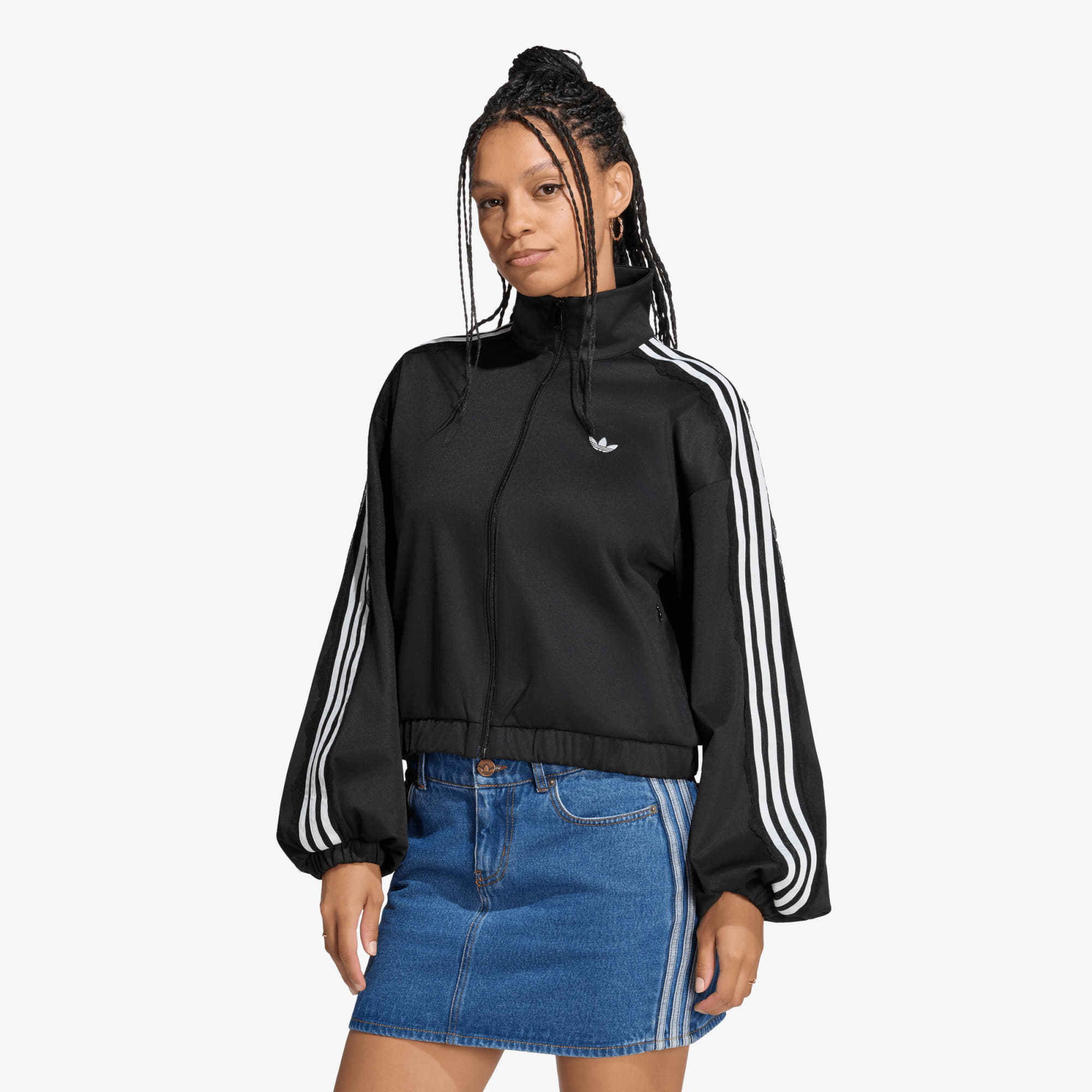 Bunda adidas Lace Oversized Archive Track Top Black XL