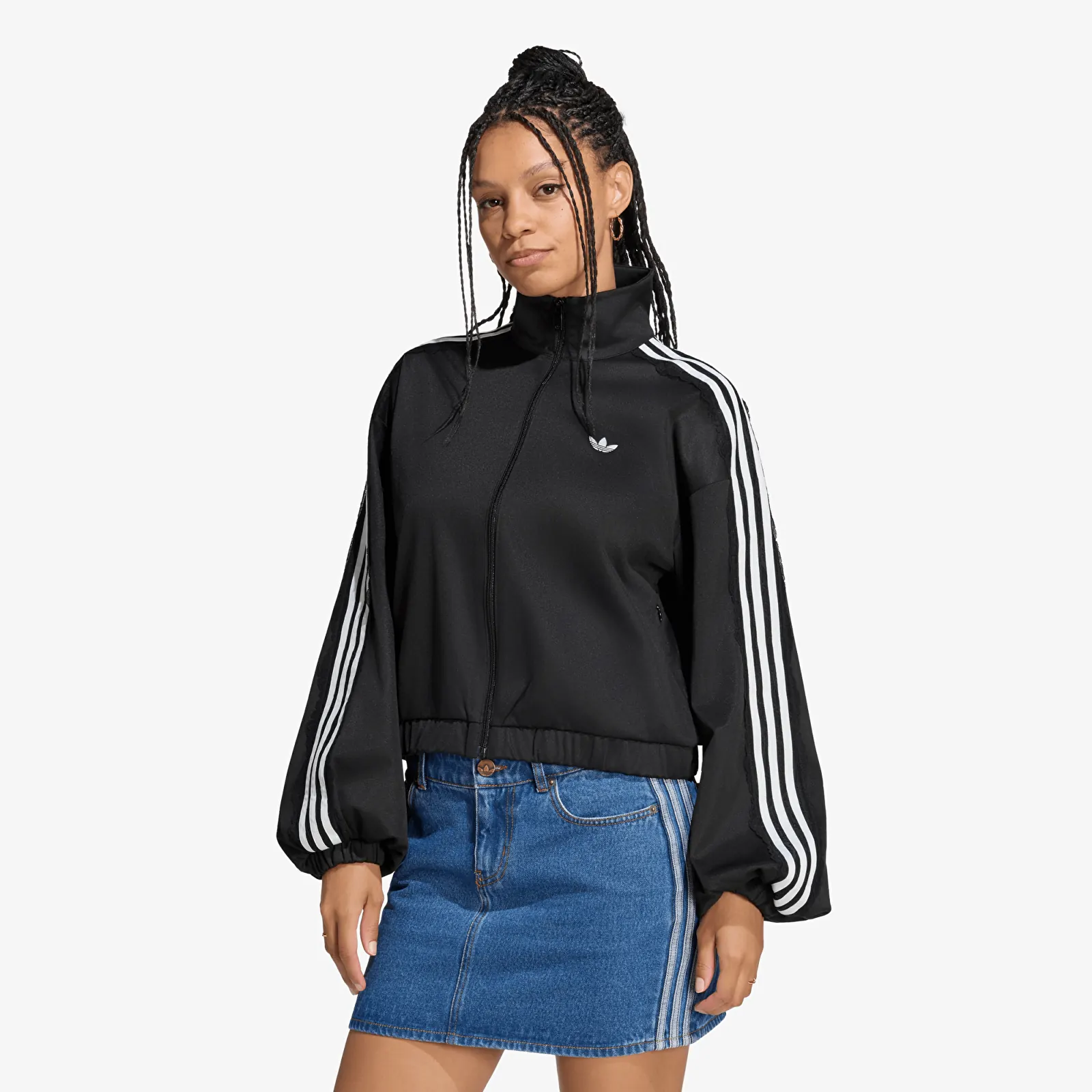 Geci adidas Lace Oversized Archive Track Top Black
