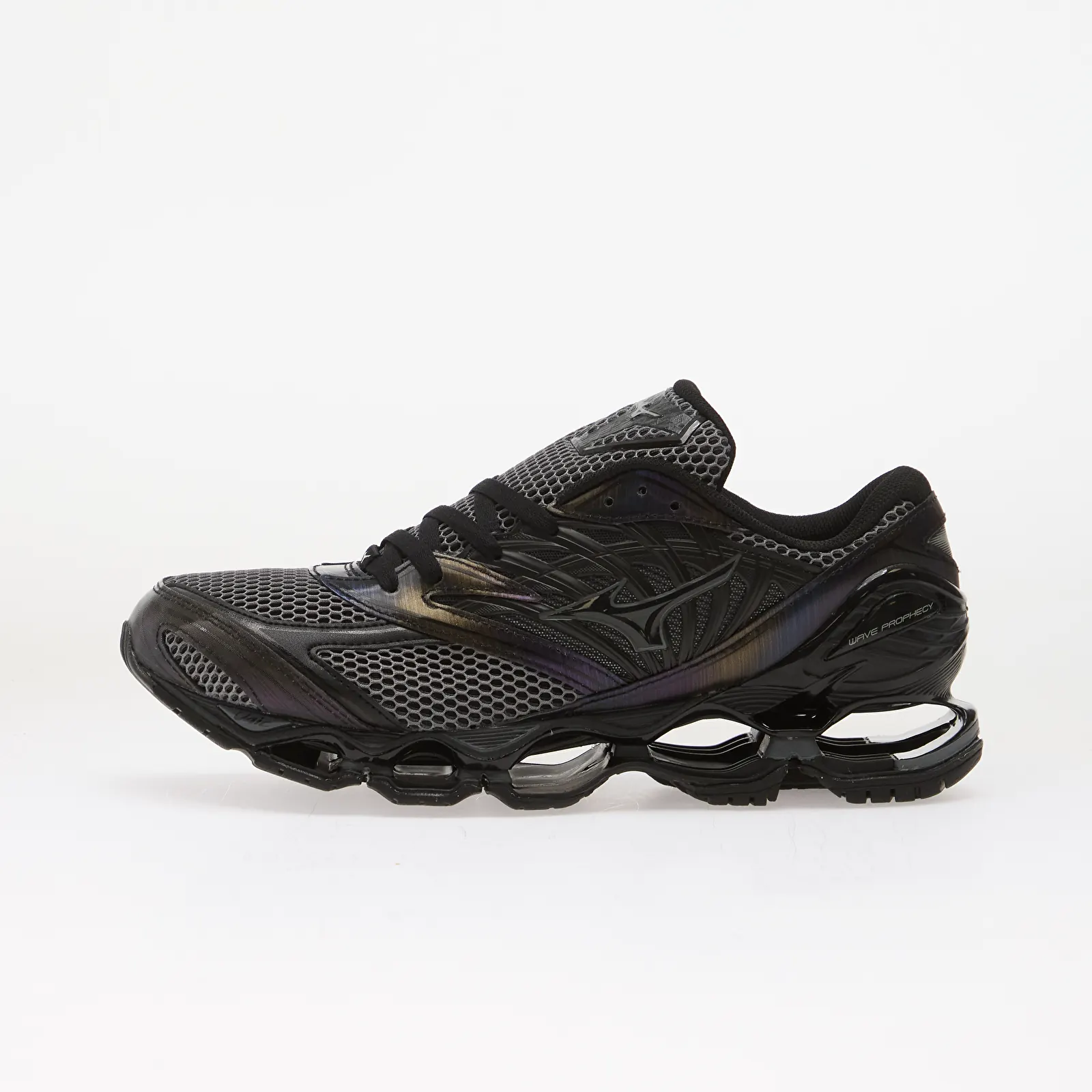Miesten kengät Mizuno Wave Prophecy LS 'Lenticular' Black Sand/ Iron Gate/ Black