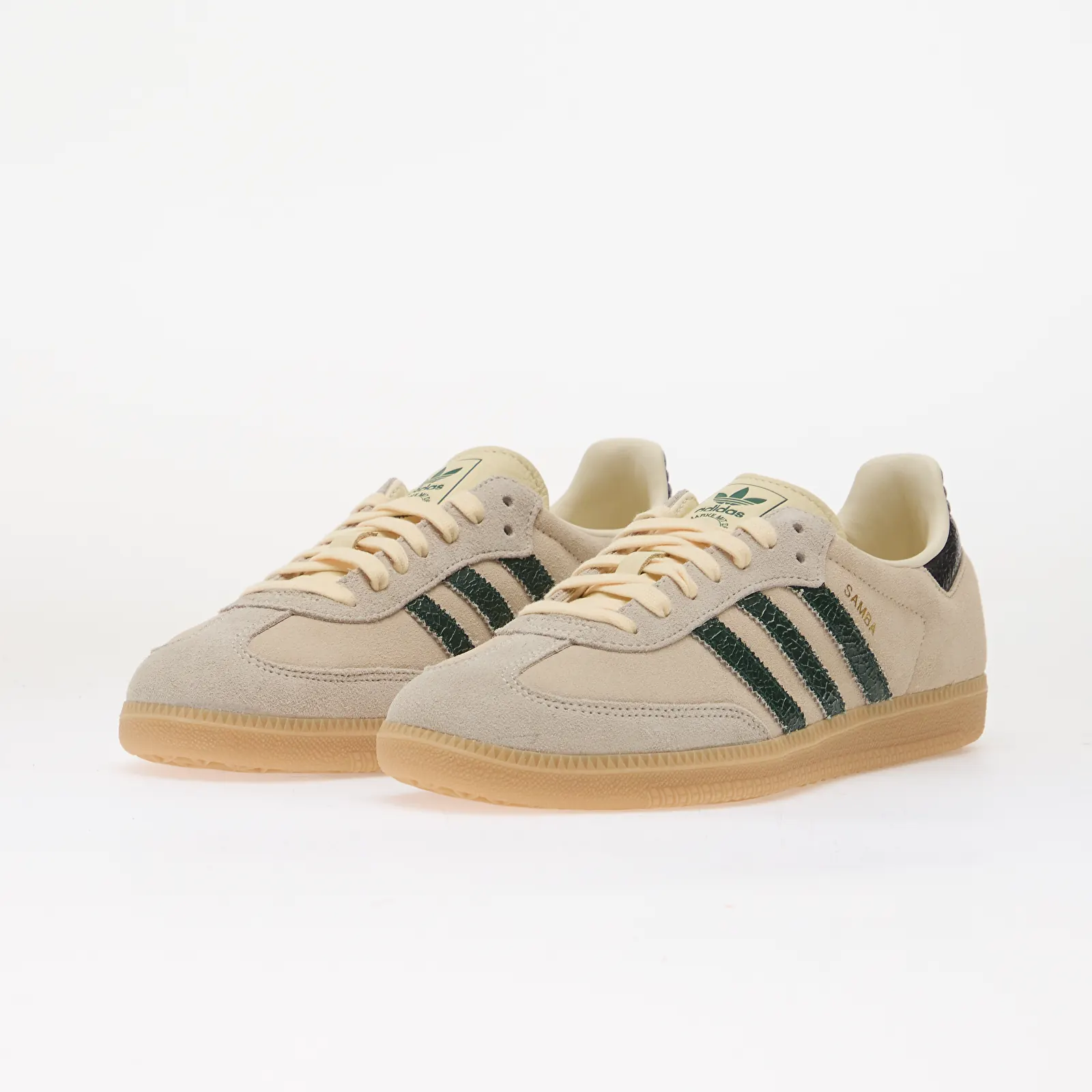 Men's shoes adidas Samba OG Cream White/ Collegiate Green/ Magic Beige
