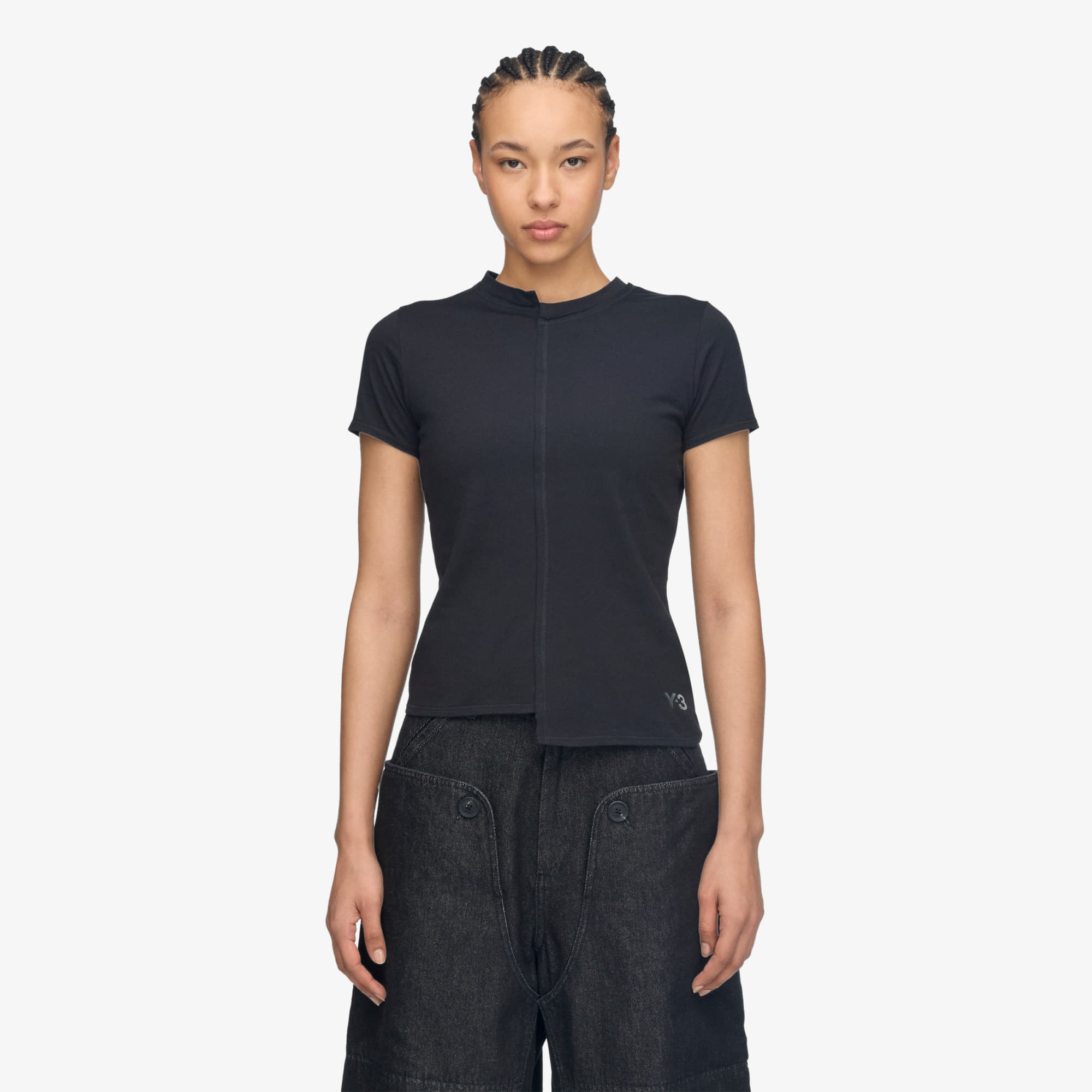 T-shirt Y-3 Fitted Short Sleeve Tee Black XS