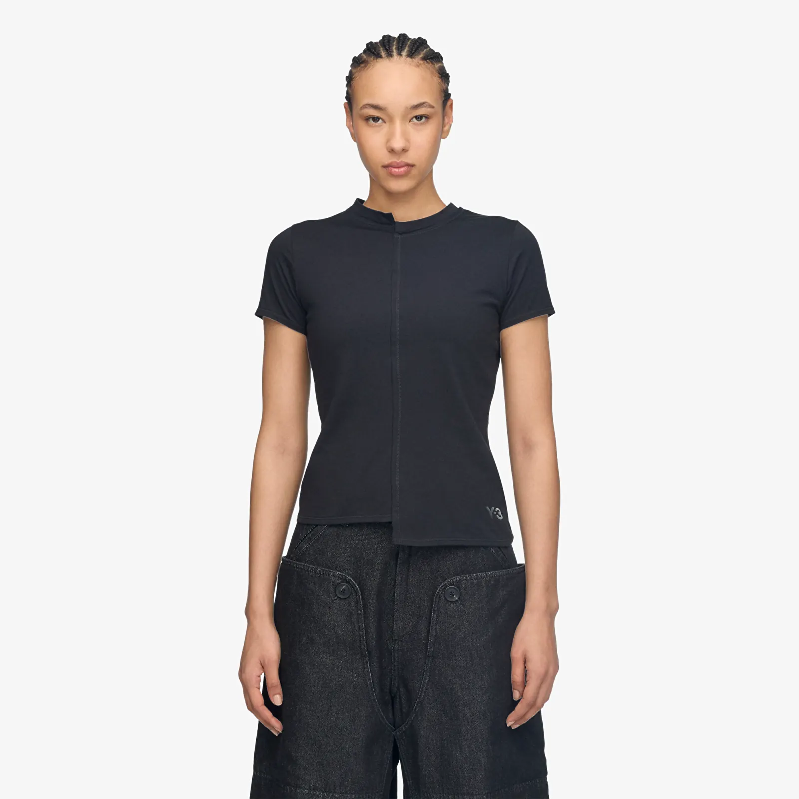 Majice i košulje Y-3 Fitted Short Sleeve Tee Black