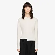 Y-3 Fitted Long Sleeve Tee Chalk White
