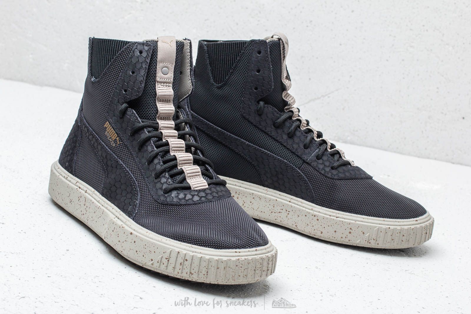 Men s shoes Puma Breaker Hi Blocked Puma Black Elephant Skin Footshop