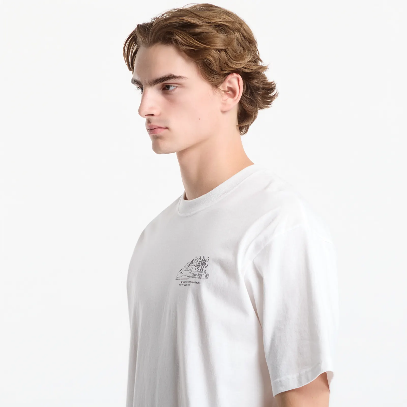 Ανδρικά μπλουζάκια Vans Dirt Trip SS Tee White