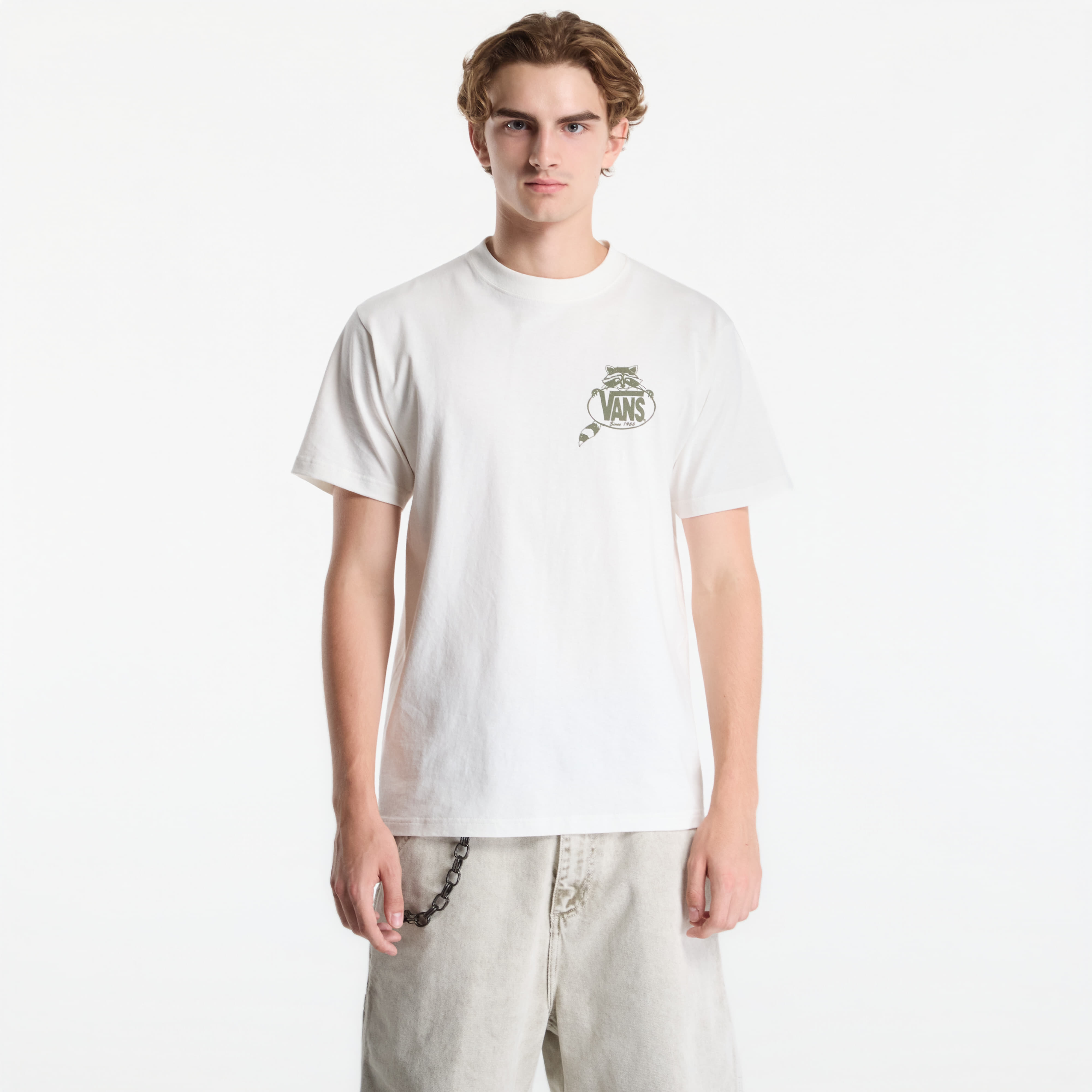 Тениска Vans Trashy SS Tee Marshmallow XL