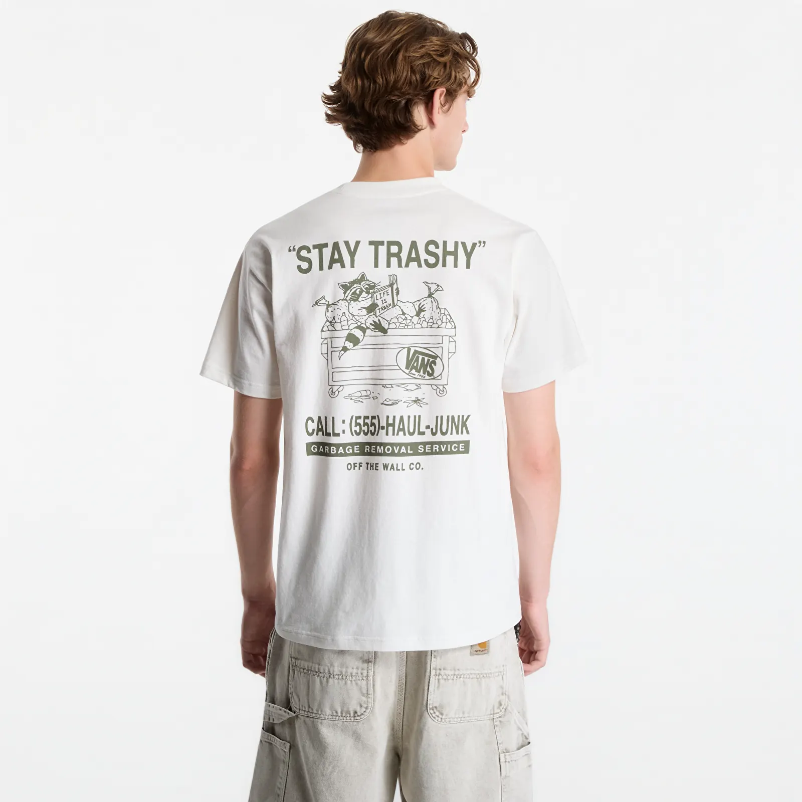 Men's T-shirts Vans Trashy SS Tee Marshmallow