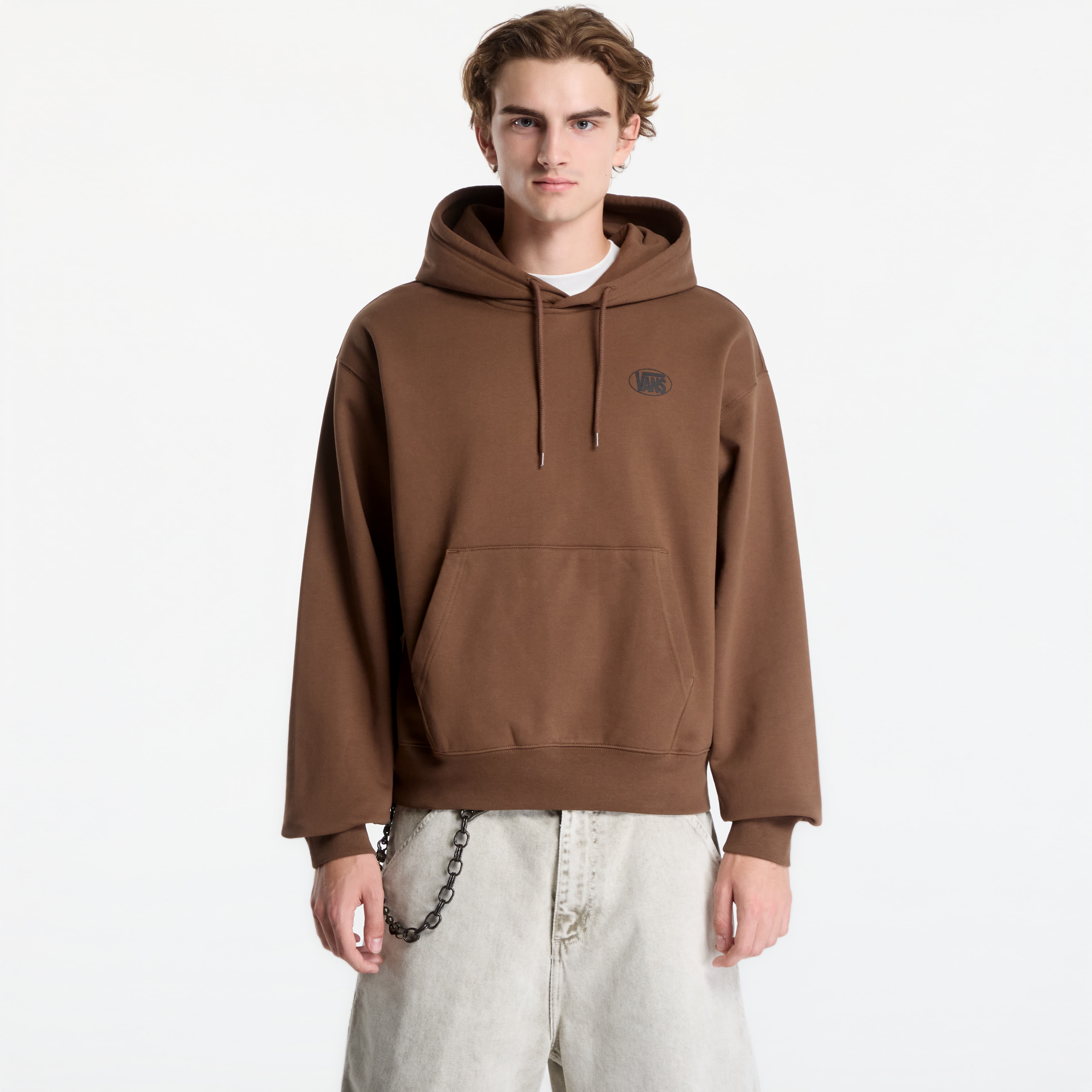 Sweatshirt Vans Oval Logo Pullover Vintage Cocoa L