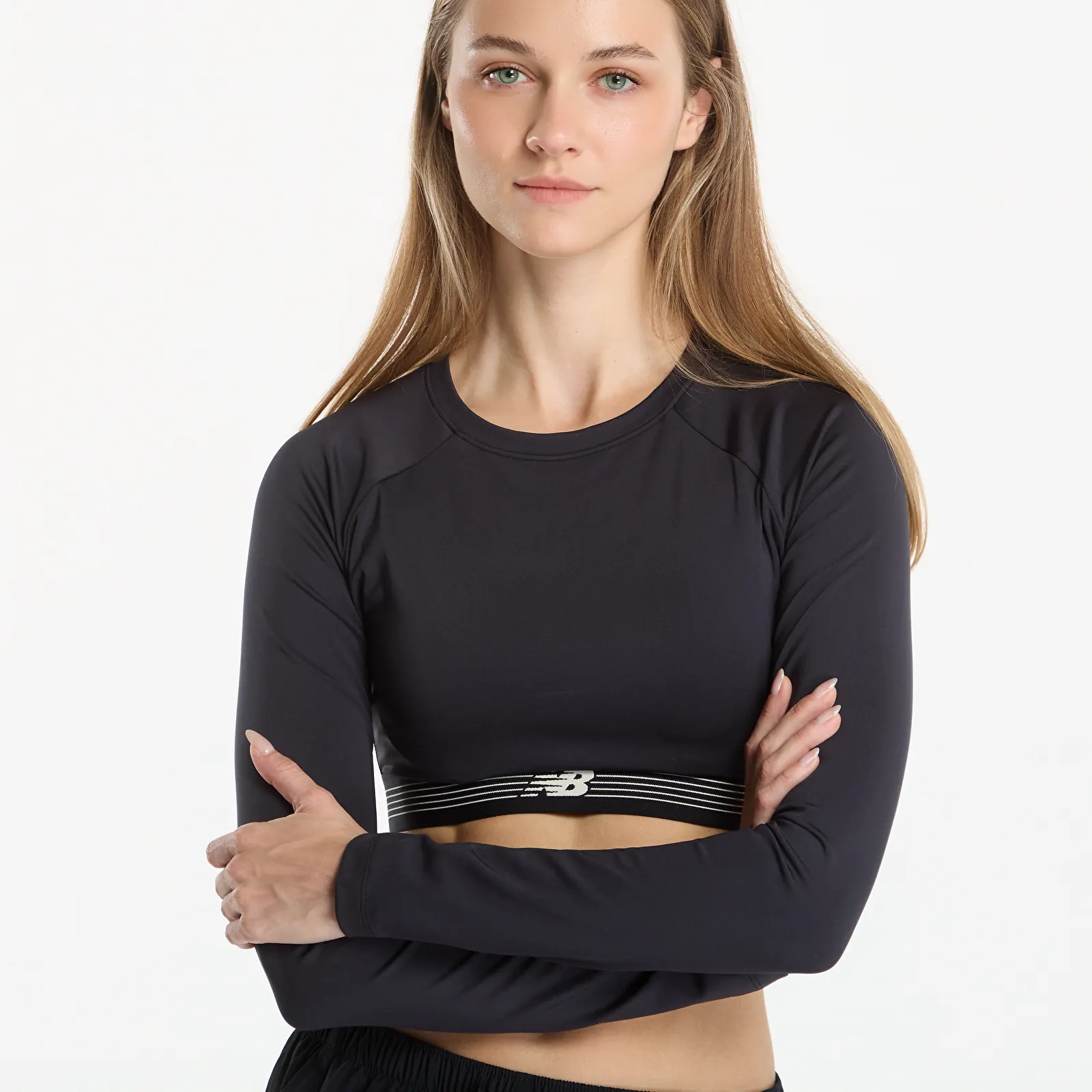 T-shirts New Balance AC Fitted Long Sleeve Black