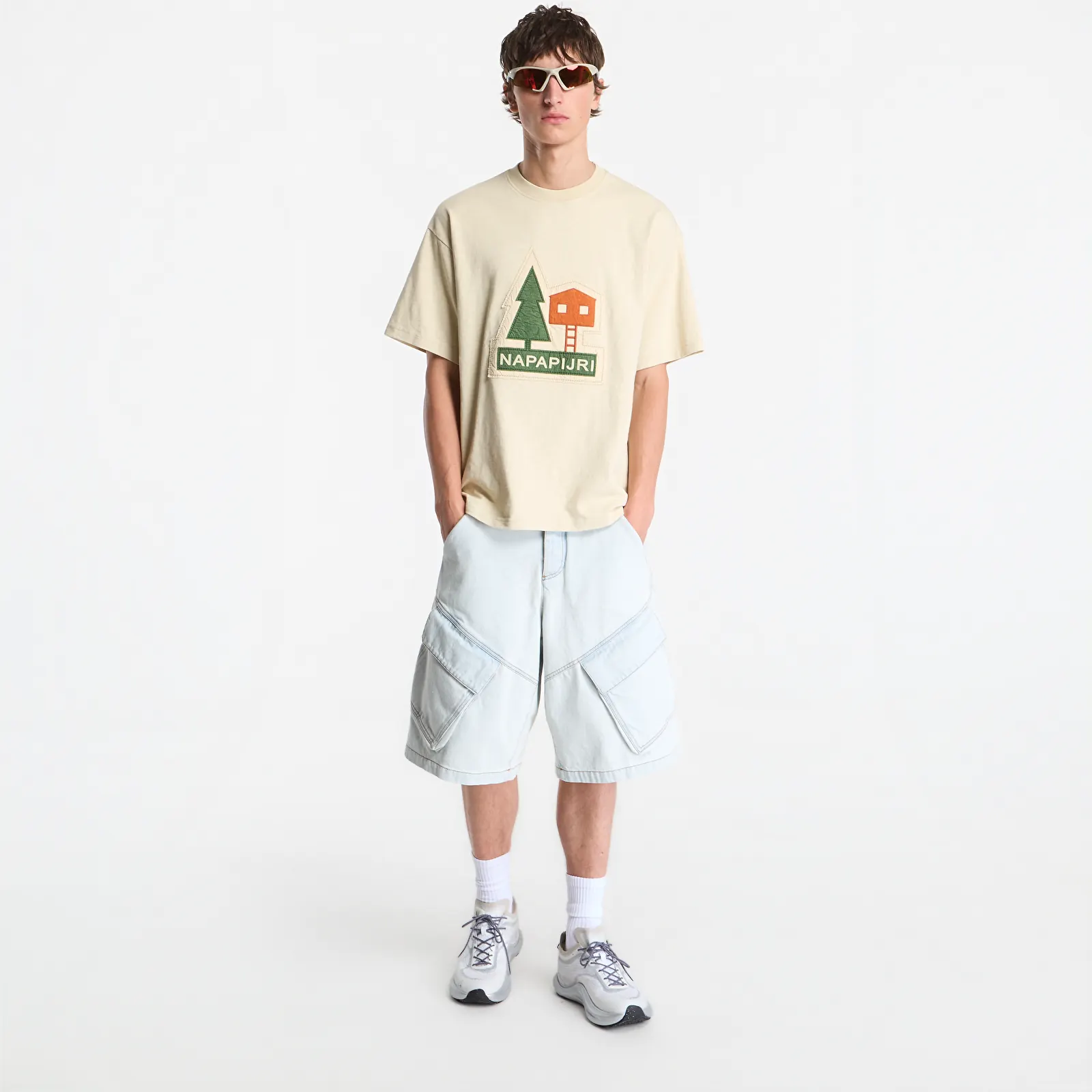 T-shirts Napapijri S-Trahus T-Shirt Putty