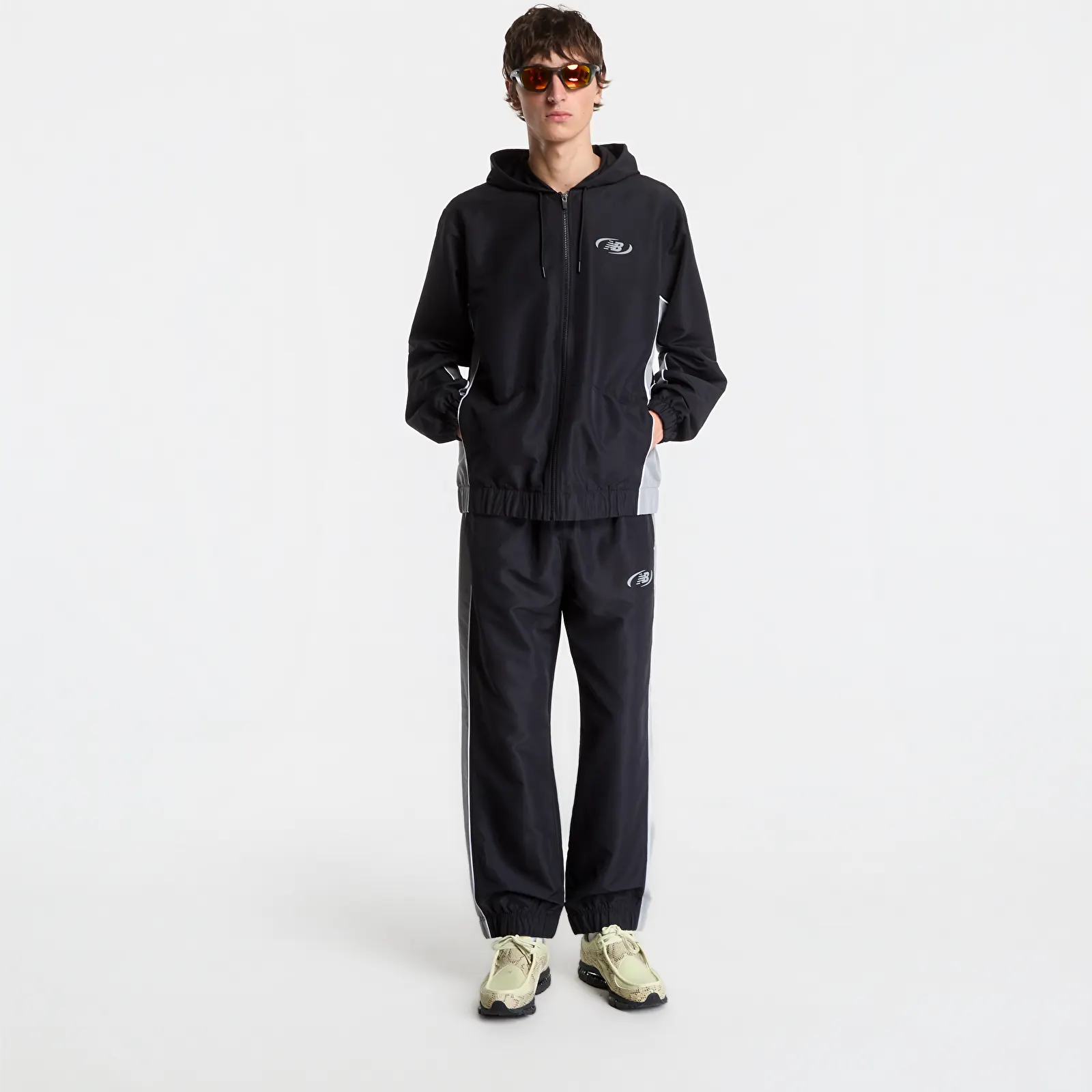 Pants New Balance Trackside Woven Pant Black/ Slate Grey