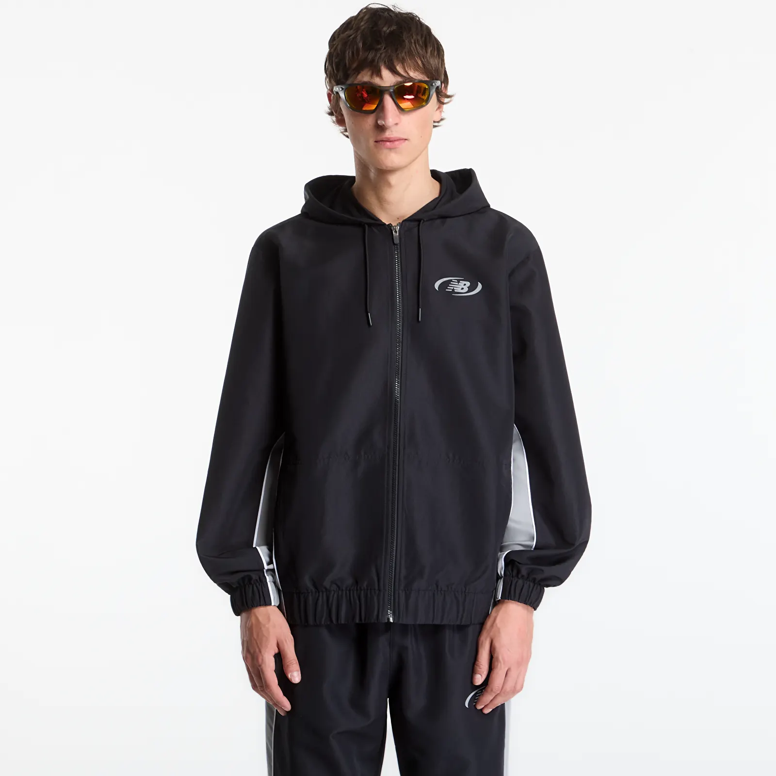 Geci New Balance Trackside Woven Jacket Black/ Slate Grey